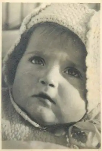 Photo ca. 8 x 11 cm baby portrait 1940