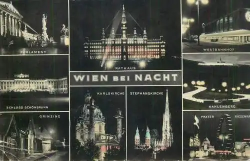 Austria Wien bei Nacht multi view