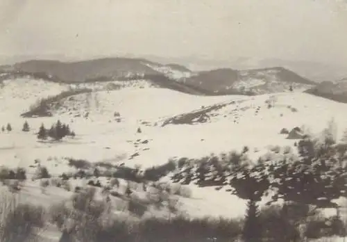 Photo ca. 9 x12 cm Romania winter scenic