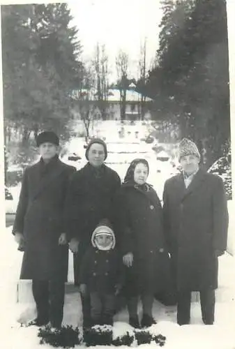 Photo ca. 6 x 9 cm instant photography Romania Govora winter 1972