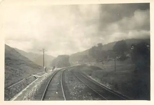 Photo ca. 6 x 9 cm instant photography railway railroad scenic