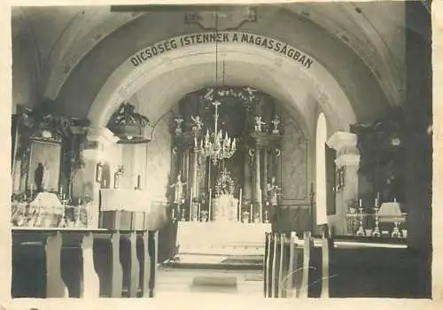 Photo ca. 6 x 9 cm instant photography church interior Hungary / Romania