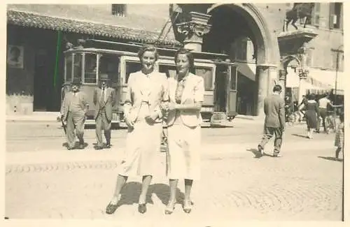 Photo ca. 6 x 9 cm instant photography place to identify tram tramway