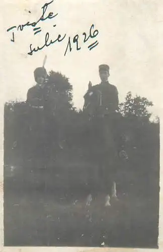 Photo ca. 6 x 9 cm military Targoviste cavalry 1926
