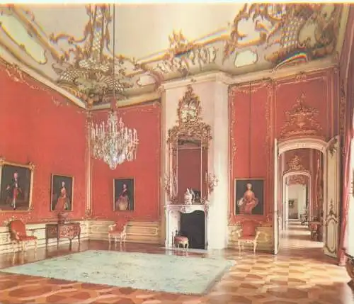 Germany Potsdam Sanssouci New Palace Red Damask Apartment