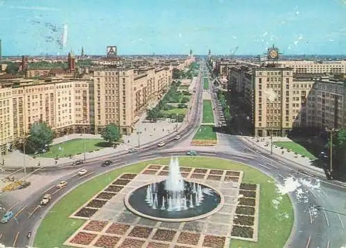 Germany Berlin Strausberger Platz panoramic view