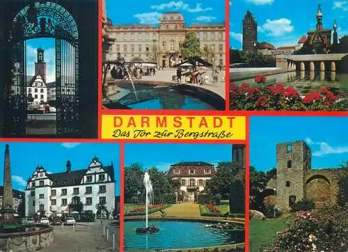 Germany Darmstadt Das Tor zur Bergstrasse multi view