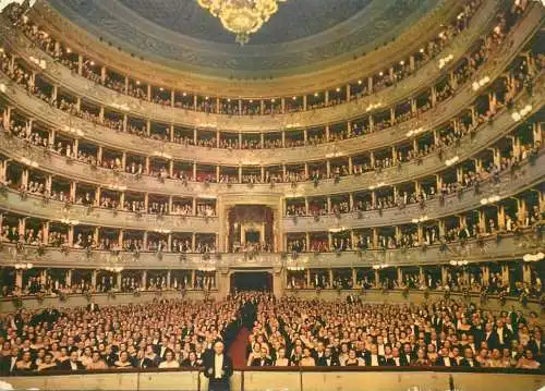 Italy Milano Scala Theatre interior aspect orchestra music concert