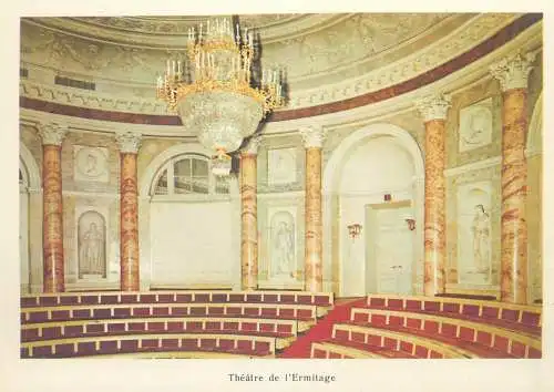 Russia St Petersburg Hermitage Theatre chandelier