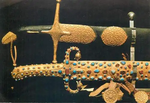 Postcard Turkey Istanbul prophet sword