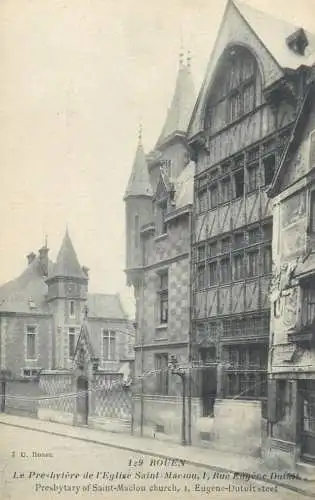 Postcard France Rouen presbytary of Saint Maclou church
