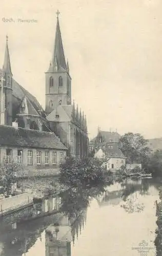 Postcard Germany Goch pfarrkirche