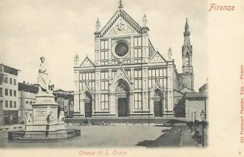 Postcard Italy > Toscana > Firenze (Florence) chiesa di S. Croce