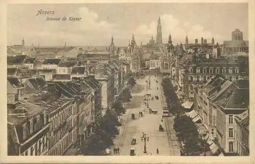 Postcard Belgium > Antwerp > Anvers avenue de Keyser