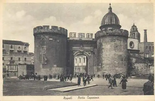 Postcard Italy Naples porta Capuana