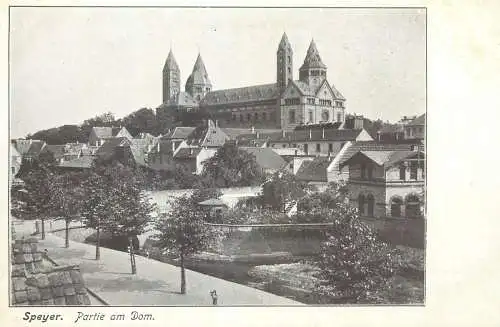 Postcard Germany Rhineland-Palatinate Speyer partie am dom