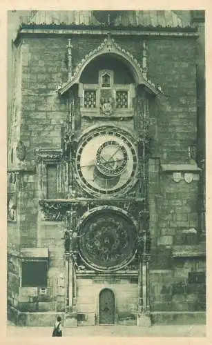 Postcard Czech Republic Prague Orloj