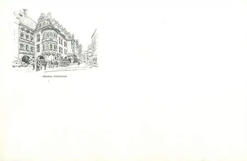 Muenchen Hofbrauhaus old greetings card