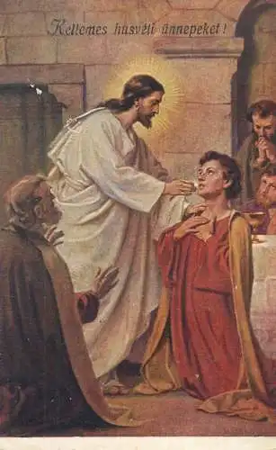 AK Edmonts Alt: Kommunion des hl. Johannes