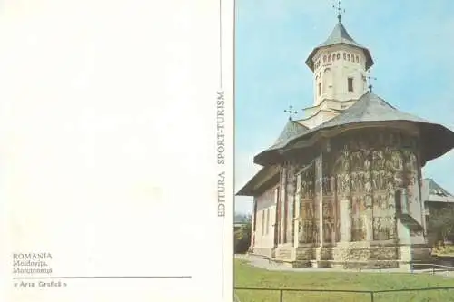 Romania Manastirea Moldovita stationery postcard