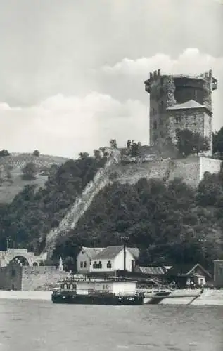 Postcard Hungary Visegrad Salamon toronnyal 1960