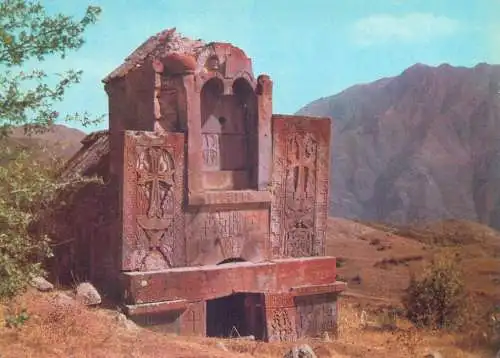 Soviet Postcard Armenia monument