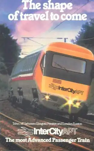 Glasgow: Preston - London: Euston Railway InterCity Apt Passenger Train