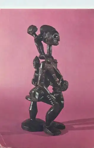 Nigeria Afo people mother with children carved in wood