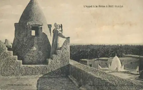 Algeria Bou Saada Appel a la priere types and scenes