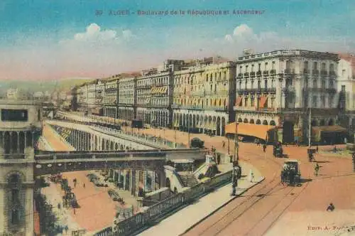 Algeria Alger Boulevard de la Republique et Ascenseur