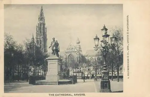 Belgium Antwerpen Cathedral statue monument