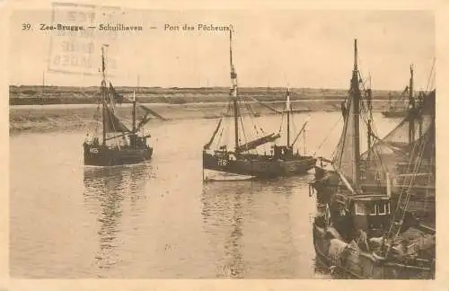 Belgium Brugge Zee-Brugge fishing port fishing boats