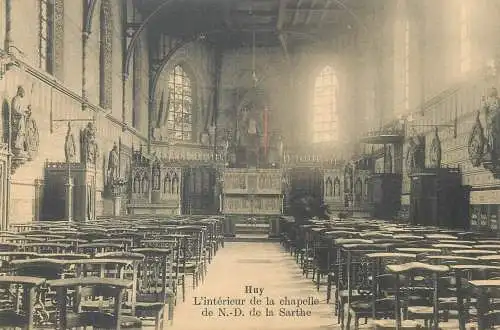 Belgium Huy N-D de la Sarthe interieur de la chapelle