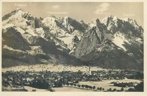 Germany Garmisch panoramic view