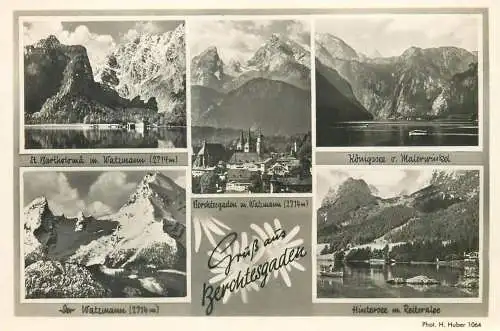 Germany Gruss aus Berchtesgaden Huber Postkarte