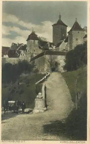 Postcard Germany Rothenburg Kobolzellertor