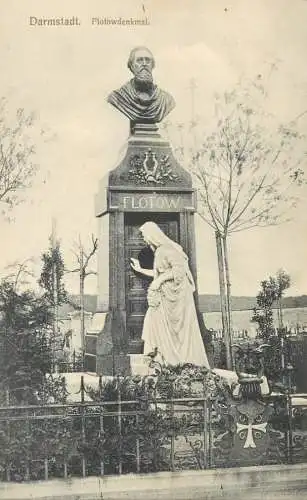Postcard Germany Darmstadt Flotowdenkmal