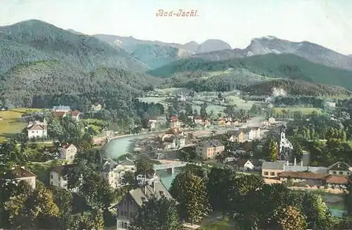 Postcard Germany Bad Ischl panorama