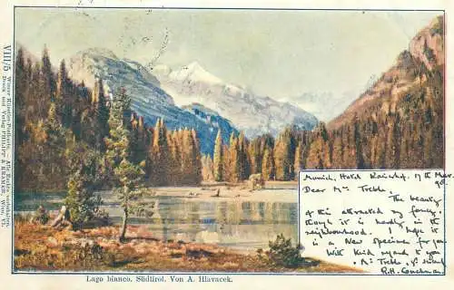 Postcard Switzerland  Lago Bianco Sudtirol