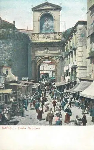 Postcard Italy Napoli porta Capuana