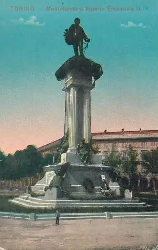 Postcard Italy Torino monumento a Vittorio Emanuelle II