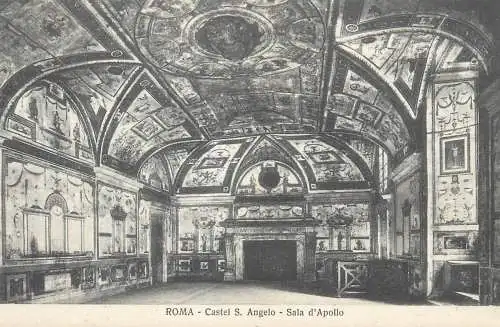 Postcard Italy Roma (Rome) > Castel Sant'Angelo Sala d'Apolo