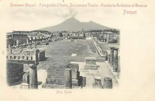 Postcard Italy Sommer Napoli Pompei ruins