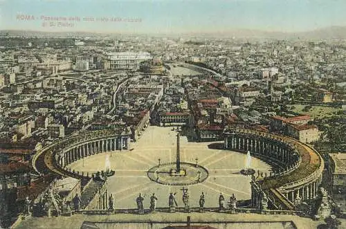 Postcard Italy Roma (Rome) > San Pietro aerial view