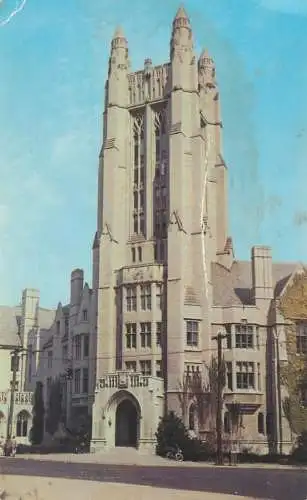 Postcard United States CT - Connecticut > New Haven Sterling tower Yale university 1956