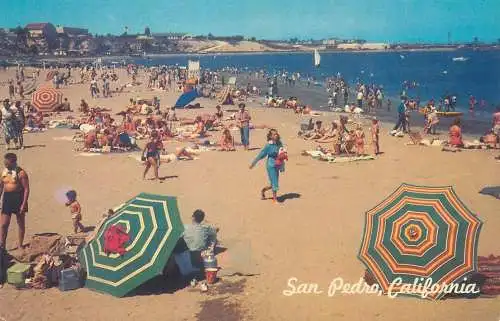 Postcard United States California San Pedro Cabrillo beach