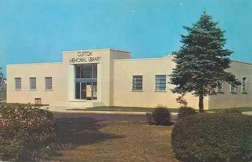 Postcard United States  NJ - New Jersey > Paterson Clifton memorial library