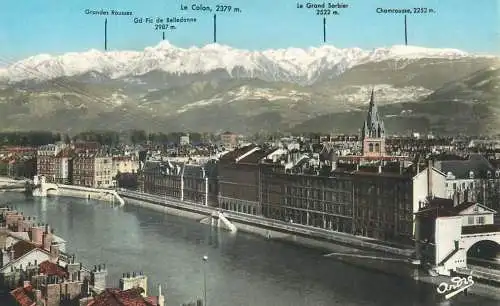 cpsm France Grenoble Chaine des Alpes