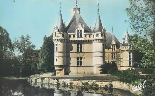 cpsm France le chateau d'Azay le Rideau facade orientale