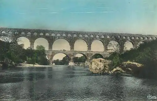 cpsm France Gard > Nîmes le pont du Gard